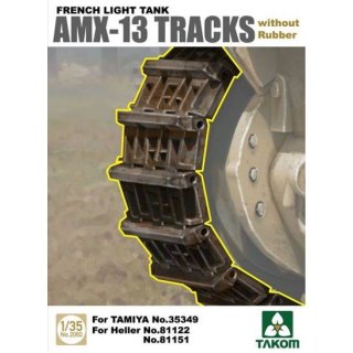1:35 Takom French Light Tank AMX-13 Tracks without Rubber