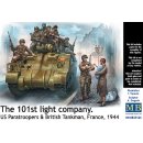 1:35 101th light company.US paratroopers and British tankmen