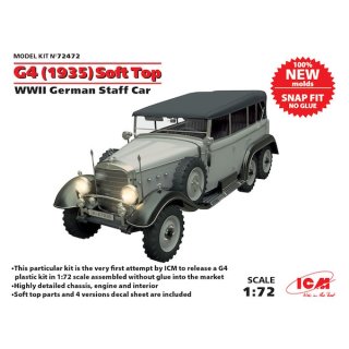 1:72 WWII German Stuff Car G4 Soft Top