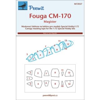 1:72 Peewit Fouga CM.170 Magister ( for  Special Hobby kits)