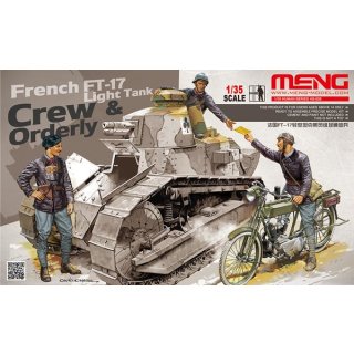 1:35 French FT-17 Light Tank Crew & Orderly