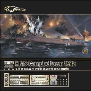 1/700 HMS Campbeltown 1942  deluxe edition full hull version