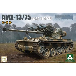 1:35 Takom French Light Tank AMX w. SS-11 ATGM 2in1