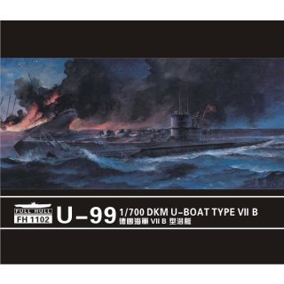 1/700 Flyhawk: U-99 DKM U-Boat Type VIIB (2 kits in thee box)