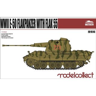1/72 Modelcollect - German WWII E-50 Flakpanzer with Flakpanzer with Flak 55