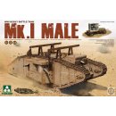 1:35 Takom WWI Heavy Battle Tank Mk.I male 2in1