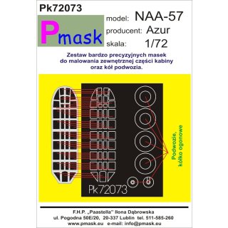 1:72 Pmask North-American NA-57 / BT-9 canopy and wheel paint mask ( for  Azur …