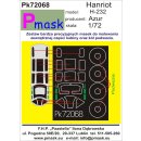 1:72 Pmask Hanriot H-232 canopy and wheel paint mask (...