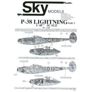 LOCKHEED P-38 LIGHTNINGS.