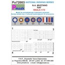 1:72 Pmask National Insignia for North-American Mustang RAF