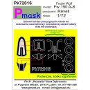 1:72 Pmask Focke-Wulf Fw-190A-8 canopy and wheel paint...