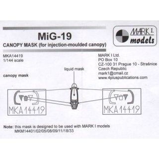MIKOYAN MIG-19 CANOPY SET