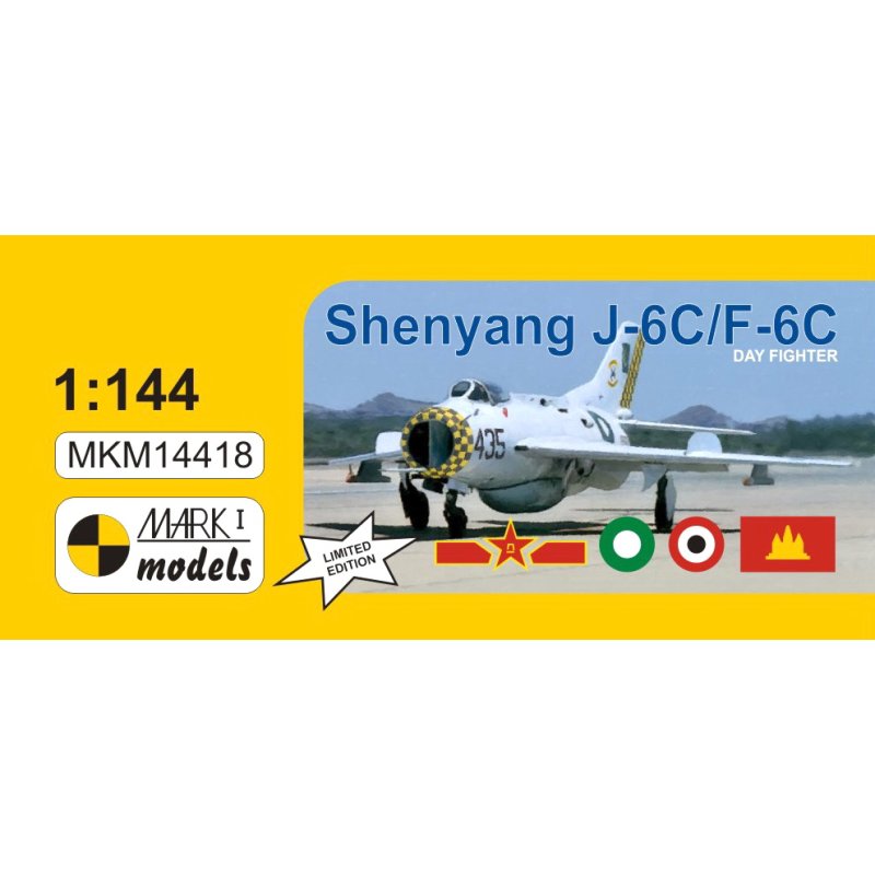 F-6 Farmer C Chinese MiG-19 Mark I Models 1/144 Shenyang J-6 Model Kit 