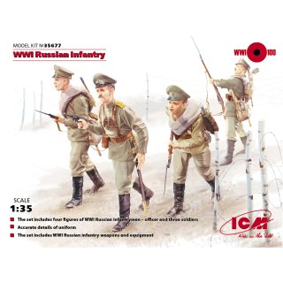 1/35 ICM WWI Russian Infantry (4 Figures)