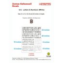 "US Letters & Numbers (White) "" 6, 8,...