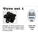 5 PIECES OF ASSORTED TYRE