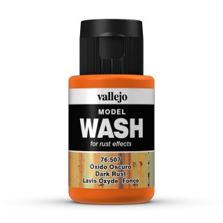 76507 Vallejo Wash Dark Rust Wash 35ml