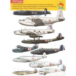 "1/72 Pt Decal French Air Force/A""ronaval. With a fine collection of aircraft operated in the F…"