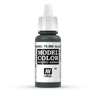 70980 Vallejo Model Color Black Green, 17 ml (980)
