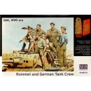 1:35 Rommel & German tank crew, DAK, WWII era