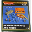1/35 - PlusModel 274 - German Grenades and Mines WWII...