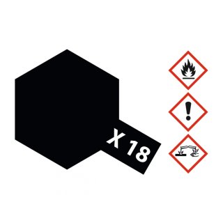 X-18 Black Semi Gloss/Schwarz Seidenmatt 23ml