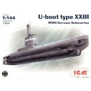 1:144 U-Boat Type XXIII, WWII German Submarine