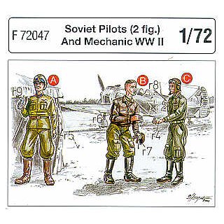 2 SOVIET PILOTS WWII + ME