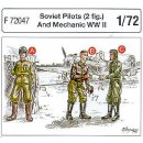2 SOVIET PILOTS WWII + ME