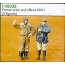 FRENCH PILOT & OFFICER WW