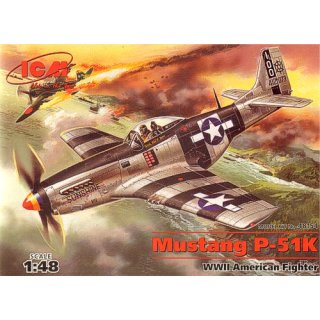 1:48 Mustang P-51K, WWII American Fighter