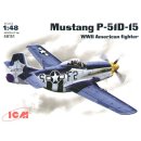 1:48 Mustang P-51D-15 WWII American fighter