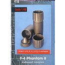 1/48 Aires F-4 PHANTOM II EXHAUST Nozzles for Hasegawa