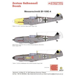 Messerschmitt Bf 109E-4 (3) White 13 3…