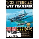 Vought F4U-1 Corsair Stencils + Cockpi…