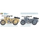 1/9 Italeri German WWII BMW R75 German Military Motorcycle.w/Sidecar (Beiwagenkrad)