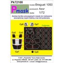 1:72 Pmask Breguet 1050 Alize canopy and wheel paint mask...