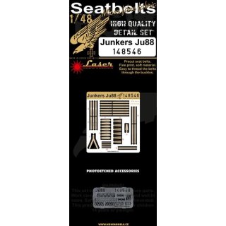 Junkers Ju-88 pre-cut (laser) Seat bel…