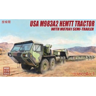 1/72 USA M983A2 HEMTT Tracor with M870A1 Trailer