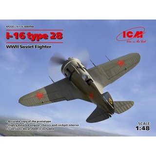 1:48 I-16 type 28 WWII Soviet Fighter