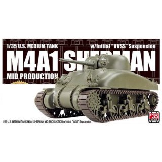 1/35 US M4A1 Sherman Mid production with Initial VVSS Suspension
