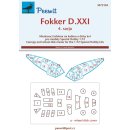 1:72 Peewit Fokker D.XXI 4. sarja ( for  Special Hobby kits)