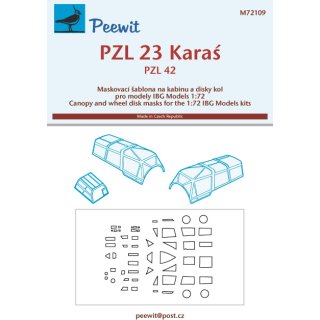 1:72 Peewit PZL P.23A Karas/PZL-42 ( for  IBG models kits)[PZL P.23B Karas]
