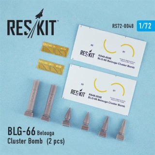 1:72 ResKit BLG-66 Belouga Cluster Bomb x 2