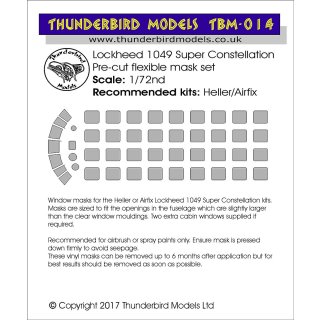 1/72 Thunderbird Models Lockheed L-1049G Super Constellation (designed to be used…