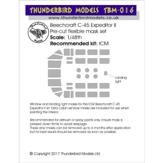 1/48 Thunderbird Models Beech 18 (designed to be used with ICM kits) [Beech C-45F…