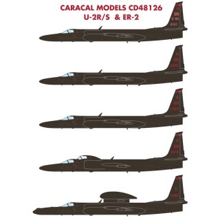 1/48 Caracal Models Lockheed U-2R/S & ER-2. Our second sheet for the U-2 feat…