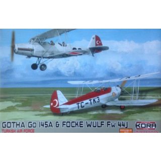 1/72 Kora Gotha Go 145A & Focke-Wulf Fw-44J (2 in 1) Turkish Air Fo…