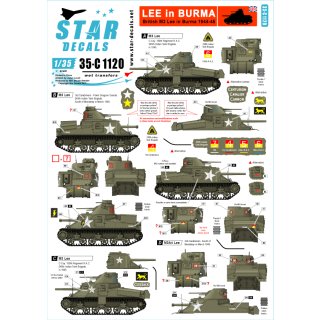 1/35 Star Decals Lee in Burma. British M3 Lee in Burma 1944-45