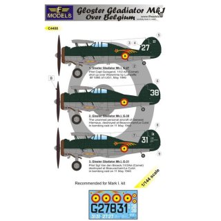 1/144 LF Models Gloster Gladiator Mk.I over Belgium (3 decal options) (designed to be used with …